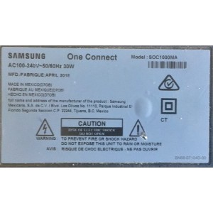 ONE CONNECT MODEL: SOC1000MA PARA TV SAMSUNG (( USADO)) / NUMERO DE PARTE BN96-44960A / BN96-44960A / BN9644960A / 44960A / MODELO SOC1000MA / TV MODELO UN43LS003AFXZA